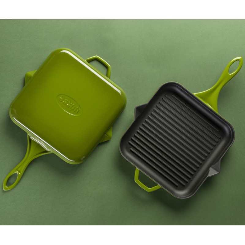 Gietijzer Set uit 3 delen Hosse, Bamboo | Gietijzeren pan set Gietijzer Set uit 3 delen Hosse, Bamboo | Gietijzeren pan set | |