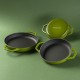 Gietijzer Set uit 3 delen Hosse, Bamboo | Gietijzeren pan set Gietijzer Set uit 3 delen Hosse, Bamboo | Gietijzeren pan set | |