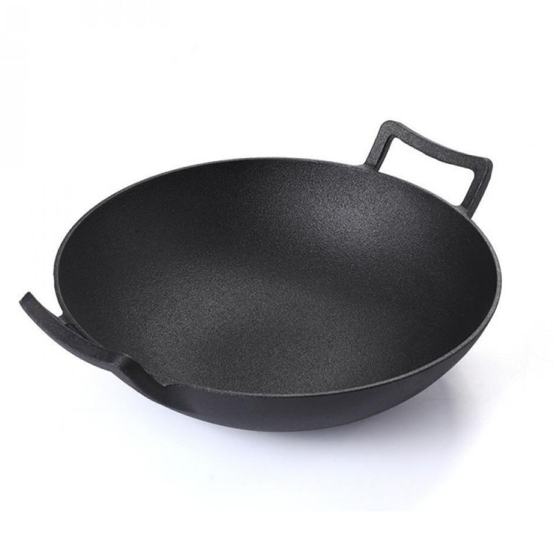 Gietijzeren pan wokmodel, Ф36 - Gietijzeren pan