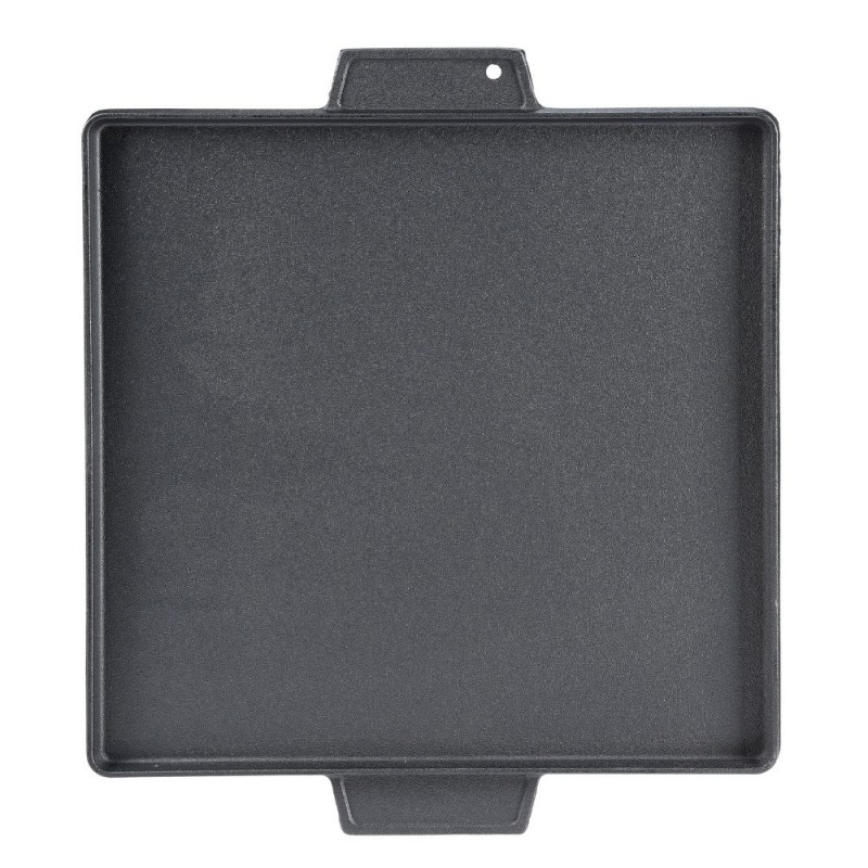 Dubbelzijdige gietijzeren grillplaat, 38x38 cm | Gietijzeren plaat Dubbelzijdige gietijzeren grillplaat, 38x38 cm | Gietijzeren plaat | |