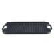 Dubbelzijdige gietijzeren grillplaat, 51x26 cm | Gietijzeren plaat Dubbelzijdige gietijzeren grillplaat, 51x26 cm | Gietijzeren plaat | |