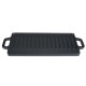 Dubbelzijdige gietijzeren grillplaat, 33x20 cm | Gietijzeren plaat Dubbelzijdige gietijzeren grillplaat, 33x20 cm | Gietijzeren plaat | |