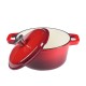 Geëmailleerde gietijzeren pot, Rood, Ф24 | Gietijzeren pot Geëmailleerde gietijzeren pot, Rood, Ф24 | Gietijzeren pot | |