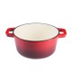 Geëmailleerde gietijzeren pot, Rood, Ф24 | Gietijzeren pot Geëmailleerde gietijzeren pot, Rood, Ф24 | Gietijzeren pot | |