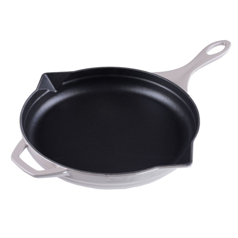 Geëmailleerde gietijzeren pan Hosse, Ivory, Ф28cm - Gietijzeren pan