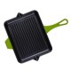 Geëmailleerde grillpan gietijzer Hosse, Bamboo, 26x32cm | Grillpan gietijzer Geëmailleerde grillpan gietijzer Hosse, Bamboo, 26x32cm | Grillpan gietijzer | Gietijzeren pan |