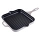 Geëmailleerde grillpan gietijzer Hosse, Ivory, 28x28cm | Grillpan gietijzer Geëmailleerde grillpan gietijzer Hosse, Ivory, 28x28cm | Grillpan gietijzer | Gietijzeren pan |