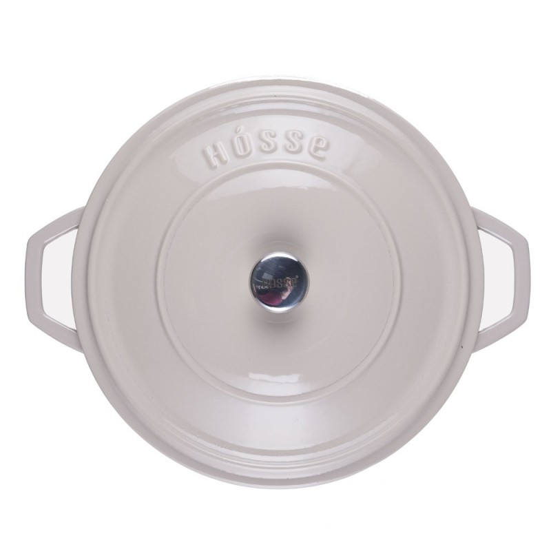 Ondiepe gietijzeren pot Hosse, Ivory, Ф28 | Gietijzeren pot |  |